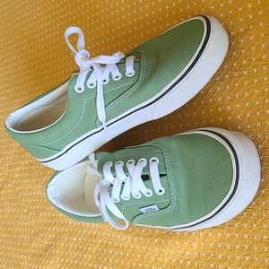 Green Vans,  Men's 7 women's 8.5